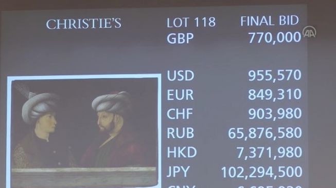 Lukisan Sultan Ottoman Laku Rp 14 Miliar