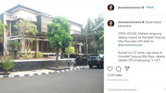 Denada jual rumah [Instagram/@denadaindonesia]