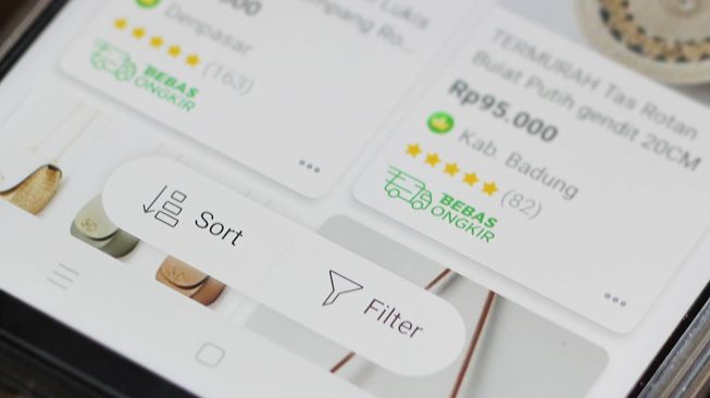 Salah satu filter Tokopedia yang membuat belanaj terukur secara digital [Dok Tokopedia].