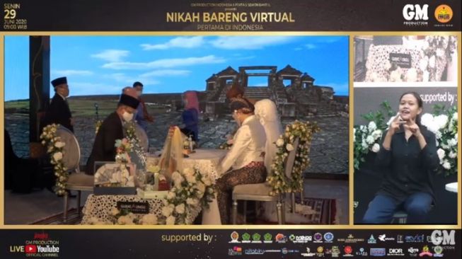 10 Pasang Pengantin di Jogja Nikah Bareng Virtual, Tayang Live di YouTube