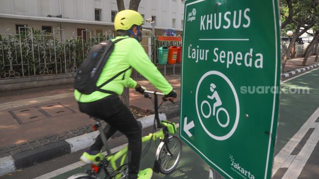 Dibuka Lagi, Kawasan Pesepeda di JLNT Antasari Dijaga Ketat Aparat Gabungan