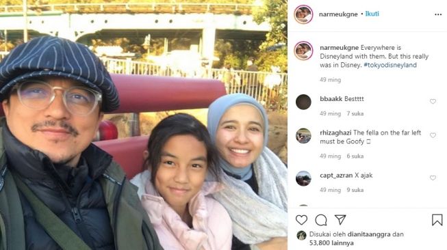 Potret Kebersamaan Laudya Cynthia Bella dan Engku Emran [Instagram/@narmeukgne]