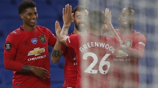 Manchester United Hantam Brighton 3-0, Bruno Fernandes Cetak Dua Gol