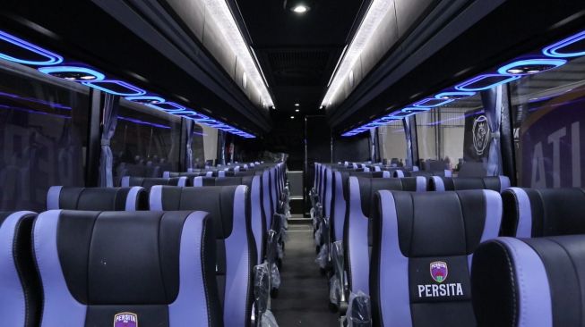 Penampakan bus baru milik Persita Tangerang (dok. Persita Media)