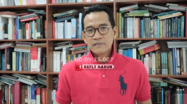 Refly Harun menanggapi aksi anggota Komisi VII DPR RI Muhammad Nasir marah dan akan usir Dirut Inalum Orias Petrus Moedak (Screenshot YouTube Refly Harun)