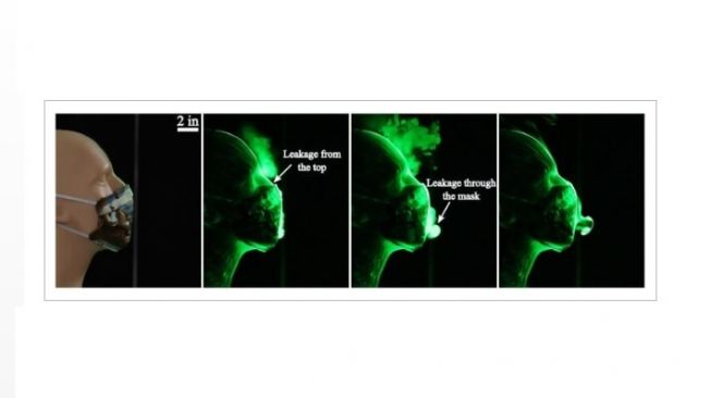 Visualisasi manfaat masker. [Florida Atlantic University, College of Engineering and Computer Science]