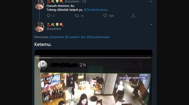 Netizen ungkap diduga oknum pegawai pengintip (Twitter/@aizafeels)