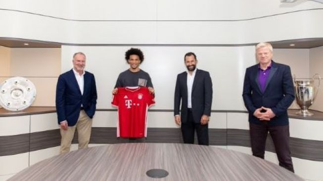 Leroy Sane resmi hijrah ke Bayern Munich. (Dok. Bayern Munich)
