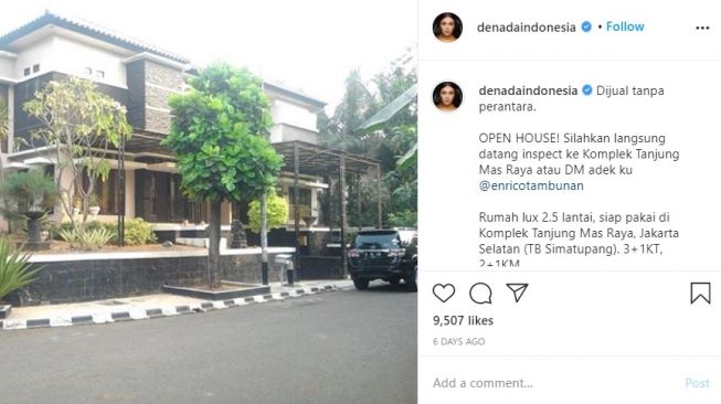 Rumah Denada yang dijual. [Instagram]