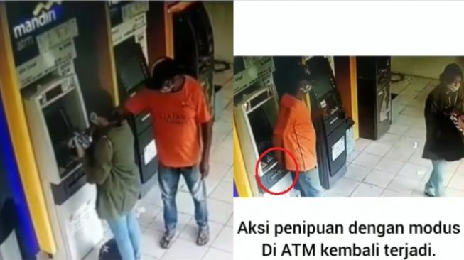 Geger Video Penipu di ATM, Gasak Uang Rp 1 Juta Langsung di Depan Korbannya