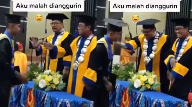 Dicuekin Wisudawan, Rektor Malah Joget Sampai Warganet Gemas