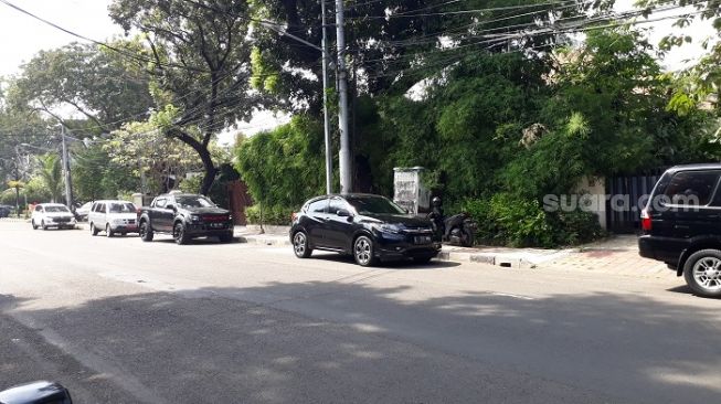 Kondisi lokasi ledakan di kawasan Menteng, Jakpus. (Suara.com/Bagaskara).