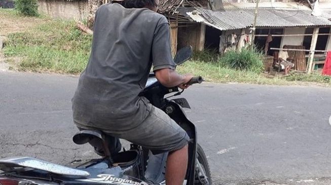 Modifikasi jok motor menggunakan jok sepeda (Instagram)
