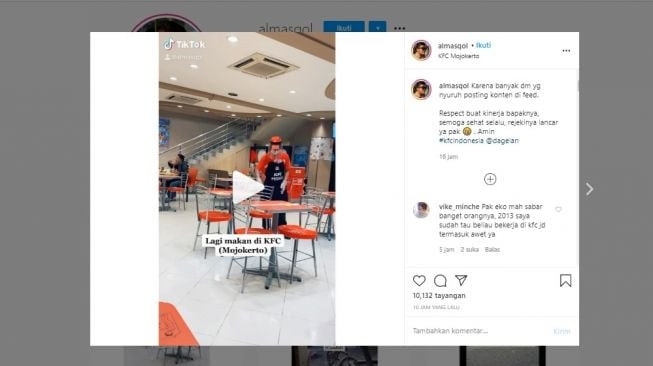 Saking Sopannya, Pelayan Resto Cepat Saji Buat Publik Menangis (Instagram)