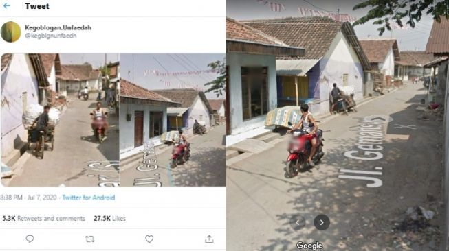 Becak Nyungsep di Selokan Sampai Jadi Meme, Gara-gara Mobil Google Maps