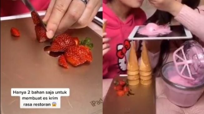 Viral Video Pamer Bikin Es Krim Pakai iPad, Warganet: Jorok