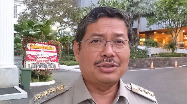 Wali kota Jakarta Selatan Marullah Matali saat ditemui awak media. (Antara)