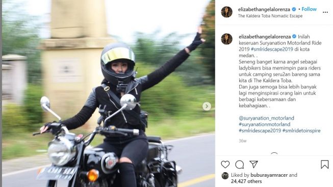 Mirip cowok nih kalau naik motor ini (Instagram)