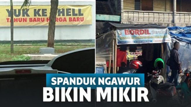 13 Kengawuran Tulisan Spanduk Ini Bikin Kita Cepat Botak Kebanyakan Mikir