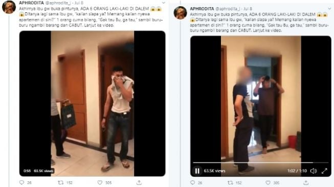 Viral Video Pemilik Kaget Apartemen Kosongnya Dihuni 6 Pria Tanpa Izin