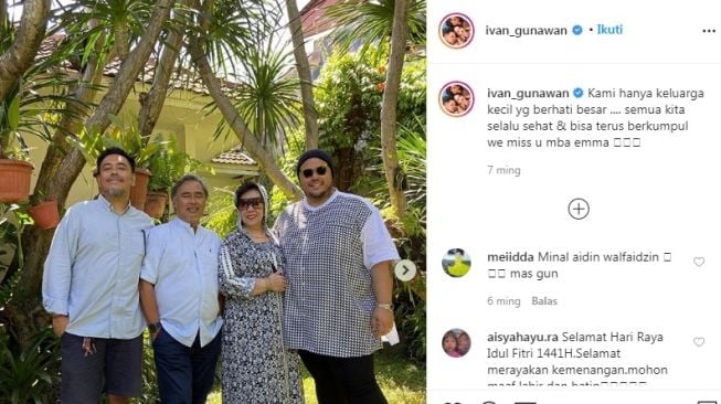 Potret kebersamaan Ivan Gunawan dan ayahnya, Bambang Tjahyo Gunawan [Instagram/@ivan_gunawan]