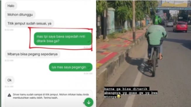 Viral Order Ojol untuk Bawa Sepeda, Netizen: Ikutan Tren Malah Nyusahin!