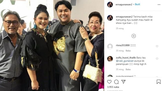 Potret kebersamaan Ivan Gunawan dan ayahnya, Bambang Tjahyo Gunawan [Instagram/@ernagunawan2]