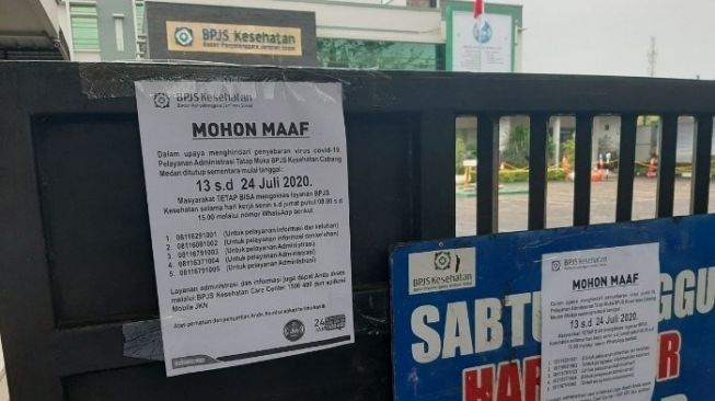 Pegawai Kena Corona, Kantor BPJS Kesehatan Medan Tutup Selama 12 Hari