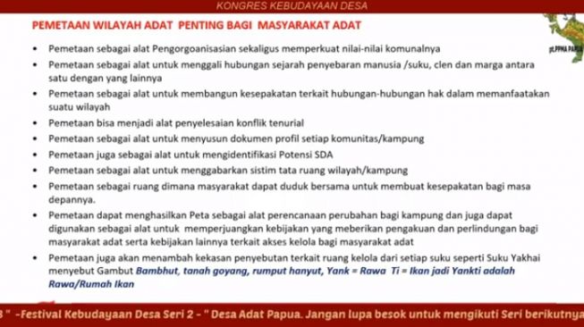 Perencanaan Desa Adat, Naomi Marasian Sebut Pentingnya Masyarakat Sebagai Subjek