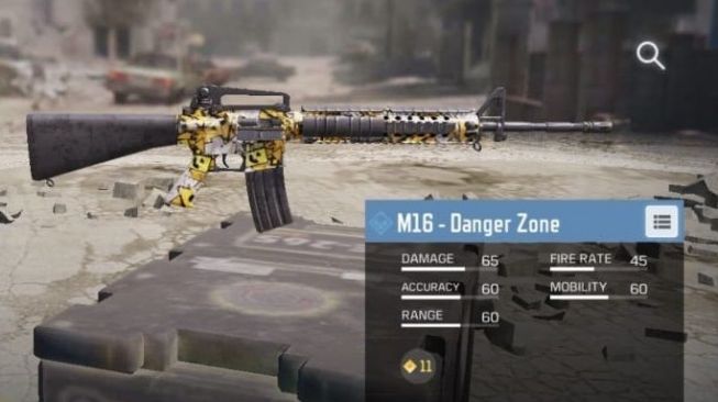 Senjata terburuk di Call of Duty: Mobile, M16. [Sportskeeda]