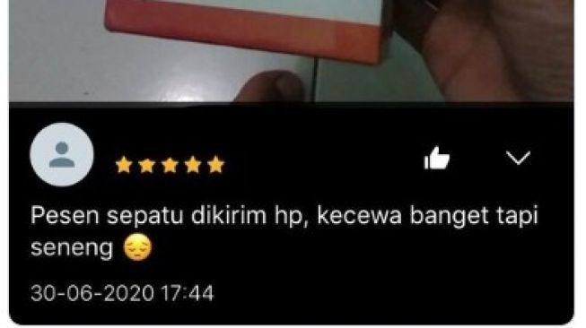 Kecewa Tapi Senang, Curhat Konsumen Olshop Beli Sepatu Dikirim HP