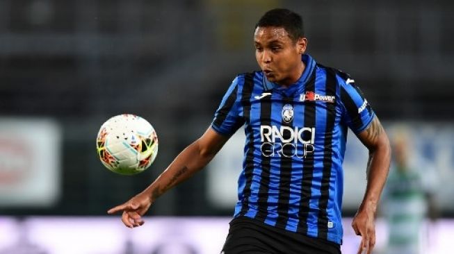 Penyerang Atalanta asal Kolombia Luis Muriel. [AFP]