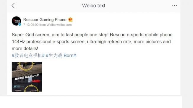 Bocoran Lenovo Legion. [Weibo]