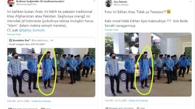 Viral Foto ASN Berbaju Korpri Panjang, Politisi PDI Perjuangan Buka Suara (Twitter)