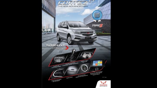 Wuling Cortez CT Type S diluncurkan hari ini (15/7/2020). Simak leafletnya [Dok Wuling Motors].