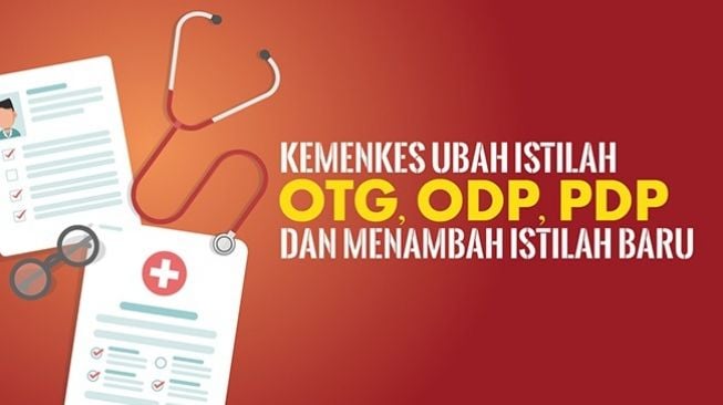 INFOGRAFIS: Kemenkes Ubah Istilah OTG, ODP, PDP, dan Menambah Istilah Baru. (Dok. Suara.com)