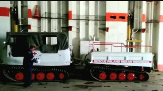 Mobil Hagglund milik PMI. [Humas PMI]