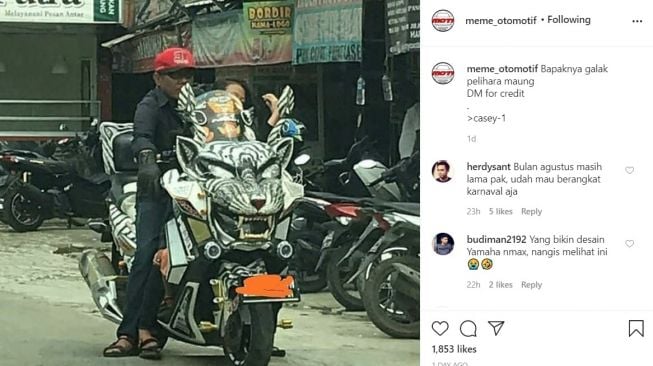 Maung versi roda 2 (Instagram)