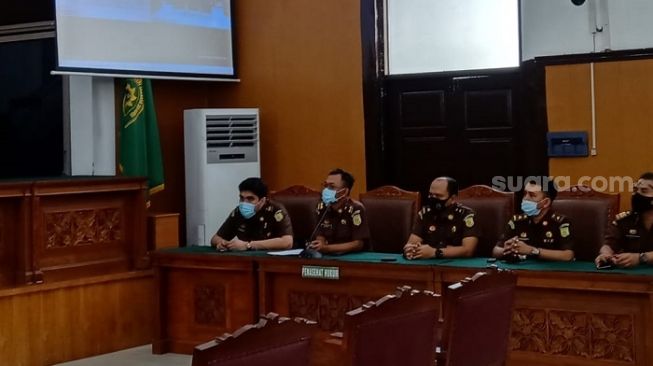 Penampakan jaksa penuntut umum dalam sidang PK yang diajukan buronan Djoko Tjandra di PN Jakse. (Suara.com/Arga).