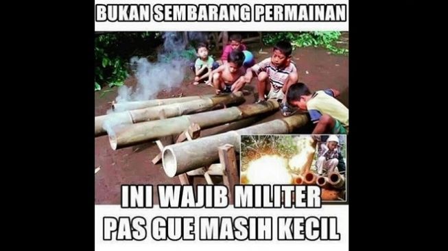 Mainan Tradisional Ini Bikin Nostalgia, Warganet: Wajib Militer Pas Kecil