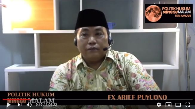 Arief Poyuono (YouTube/@Feri Amsari).