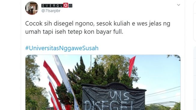 Trending #UniversitasNggaweSusah, Mahasiswa UNS Keluhkan Biaya Kuliah