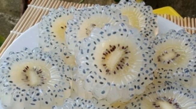 Cuaca Panas, Yuk Bikin Puding Kiwi Selasih yang Segarnya Menggigit