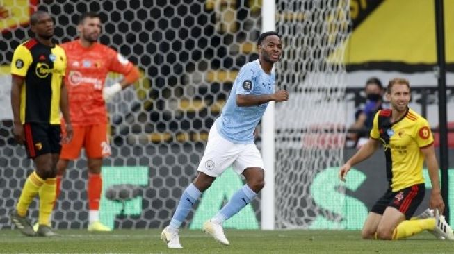 Manchester City Gilas Watford 4-0, Raheem Sterling Cetak Dua Gol