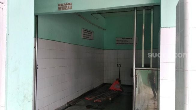 Suasana Rumah Pemotongan Hewan (RPH) Giwangan Kota Yogyakarta pada Rabu (22/7/2020), yang dipersiapkan untuk pemotongan hewan kurban pada perayaan Iduladha 2020. - (SuaraJogja.id/Muhammad Ilham Baktora)