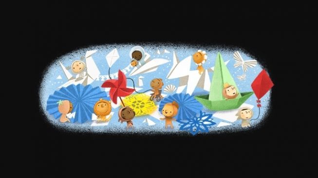 Google Doodle Hari Ini Menampilkan Keceriaan Hari Anak