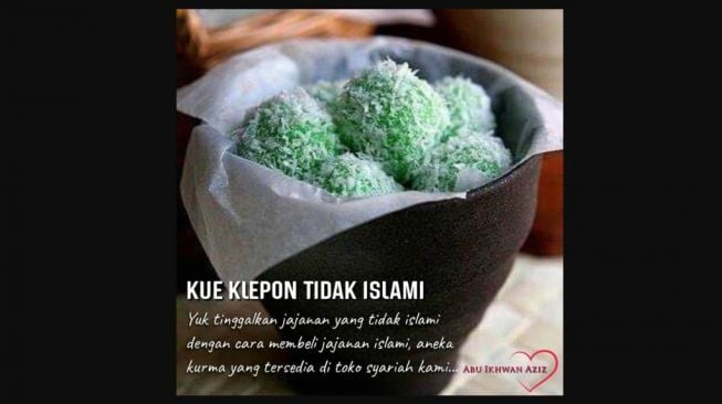 Heboh Klepon Bukan Jajanan Islami, Pemilik Foto Buka Suara