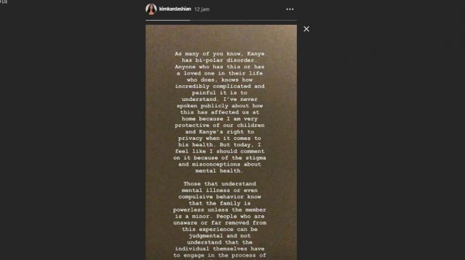 Unggahan Instagram Story Kim Kardashian (Instagram/Kimkardashian)