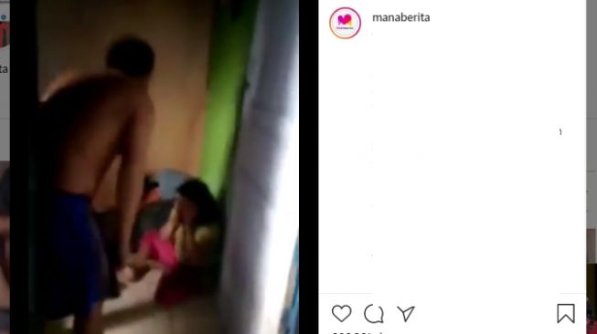 Viral Video Emak-emak Gerebek Pria Sedang Menganiaya Anak Kandungnya