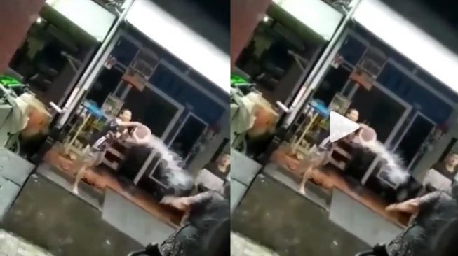 Viral Tetangga Terlibat Cekcok hingga Guyur Nenek, Publik Geram